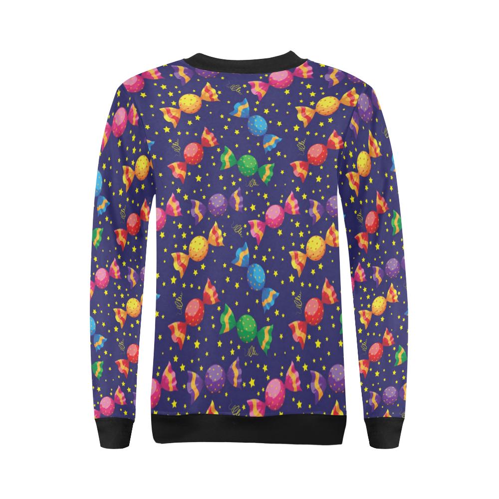 Candy Pattern Print Design CA06 Women Long Sleeve Sweatshirt-JorJune