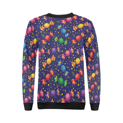 Candy Pattern Print Design CA06 Women Long Sleeve Sweatshirt-JorJune