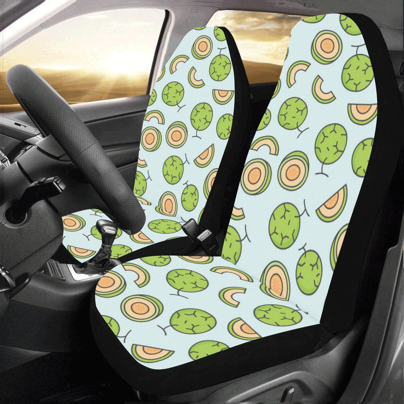 Cantaloupe Pattern Print Design 02 Car Seat Covers (Set of 2)-JORJUNE.COM