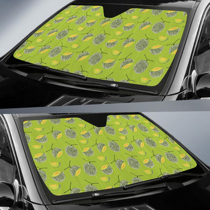 Cantaloupe Pattern Print Design 03 Car Sun Shade-JORJUNE.COM