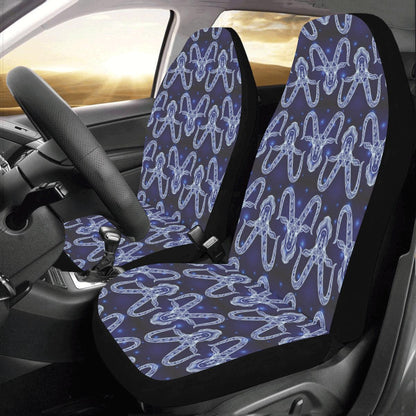Capricorn Zodiac Pattern Print Design 03 Car Seat Covers (Set of 2)-JORJUNE.COM