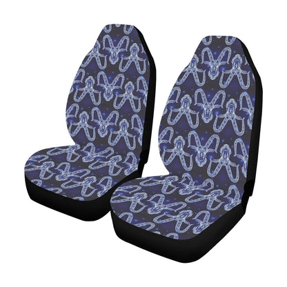 Capricorn Zodiac Pattern Print Design 03 Car Seat Covers (Set of 2)-JORJUNE.COM