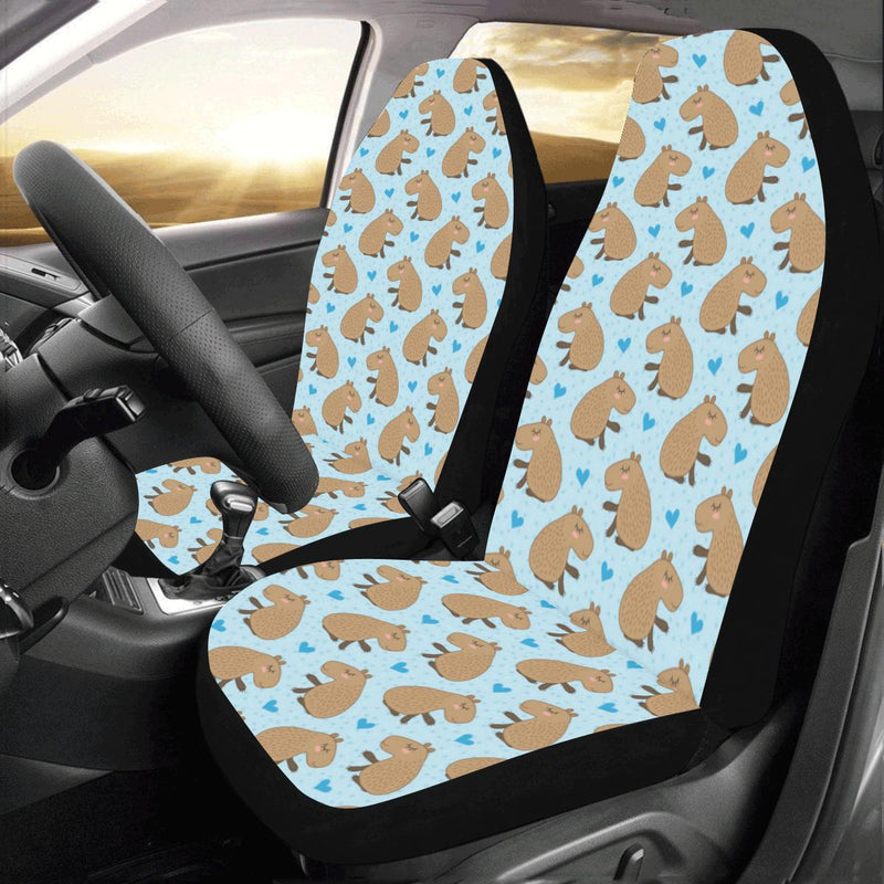 Capybara Pattern Print Design 01 Car Seat Covers (Set of 2)-JORJUNE.COM