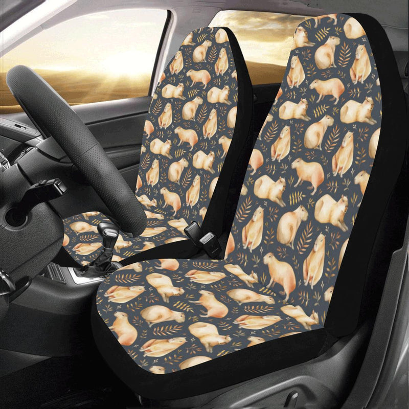 Capybara Pattern Print Design 02 Car Seat Covers (Set of 2)-JORJUNE.COM