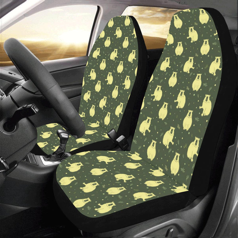 Capybara Pattern Print Design 03 Car Seat Covers (Set of 2)-JORJUNE.COM