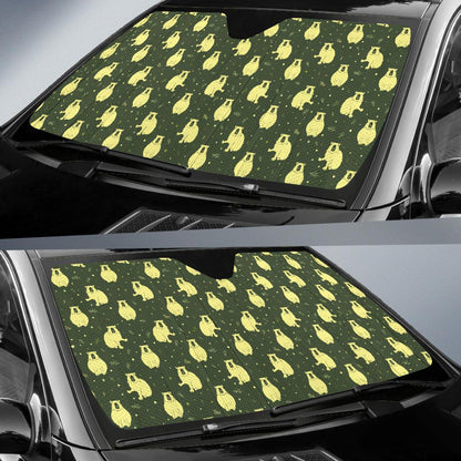 Capybara Pattern Print Design 03 Car Sun Shade-JORJUNE.COM