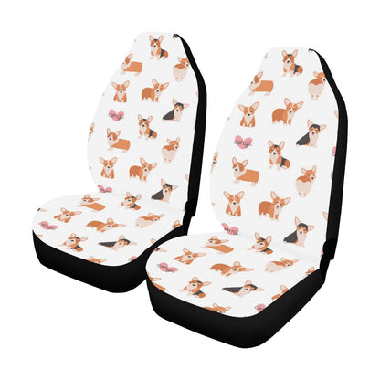 Cardigan Welsh Corgis Pattern Print Design 02 Car Seat Covers (Set of 2)-JORJUNE.COM
