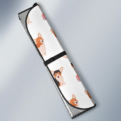 Cardigan Welsh Corgis Pattern Print Design 02 Car Sun Shade-JORJUNE.COM