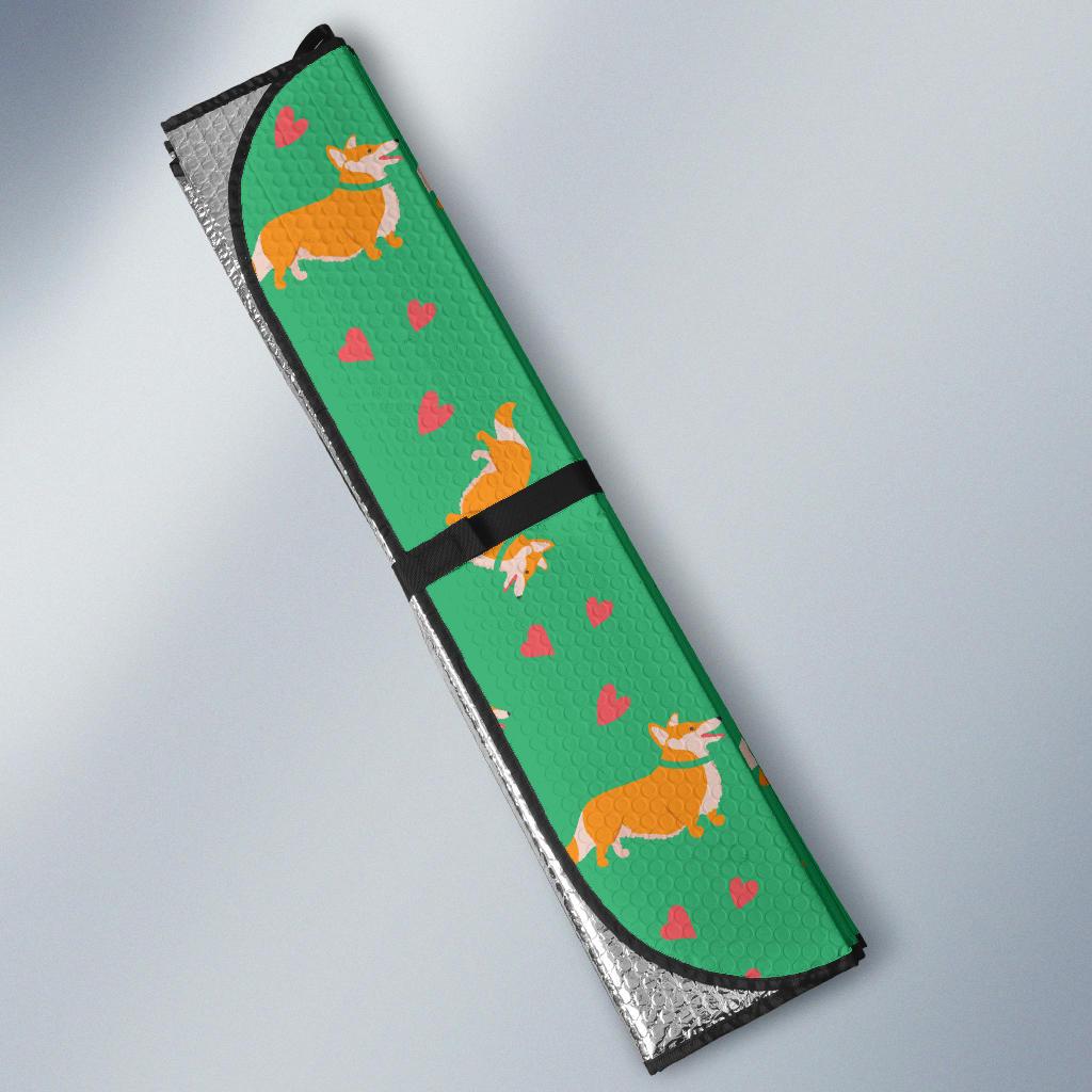 Cardigan Welsh Corgis Pattern Print Design 03 Car Sun Shade-JORJUNE.COM