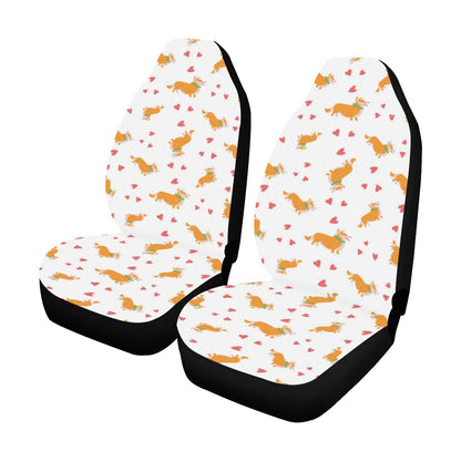 Cardigan Welsh Corgis Pattern Print Design 04 Car Seat Covers (Set of 2)-JORJUNE.COM