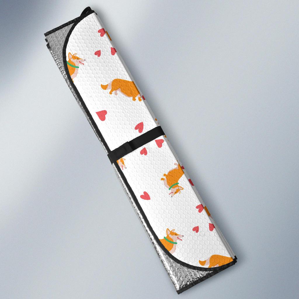 Cardigan Welsh Corgis Pattern Print Design 04 Car Sun Shade-JORJUNE.COM