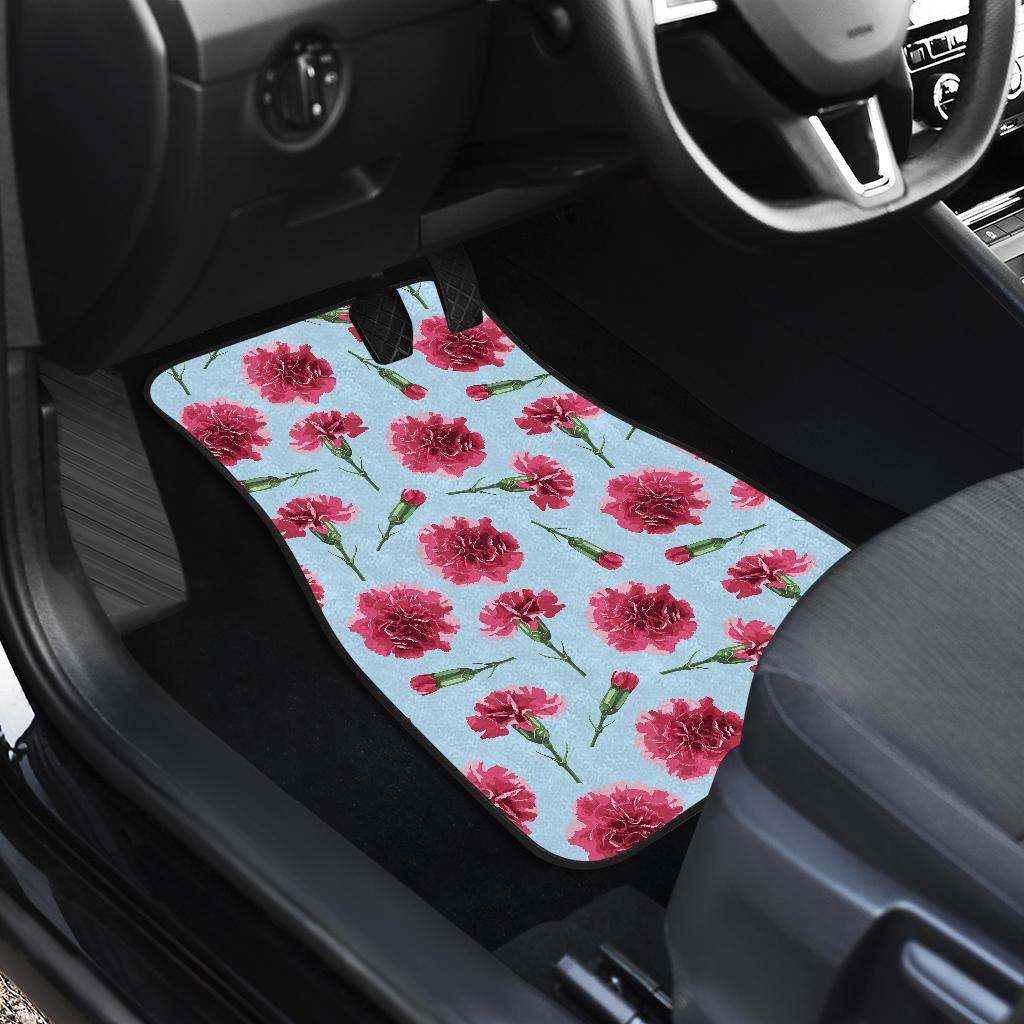 Carnations Pattern Print Design CN01 Car Floor Mats-JorJune