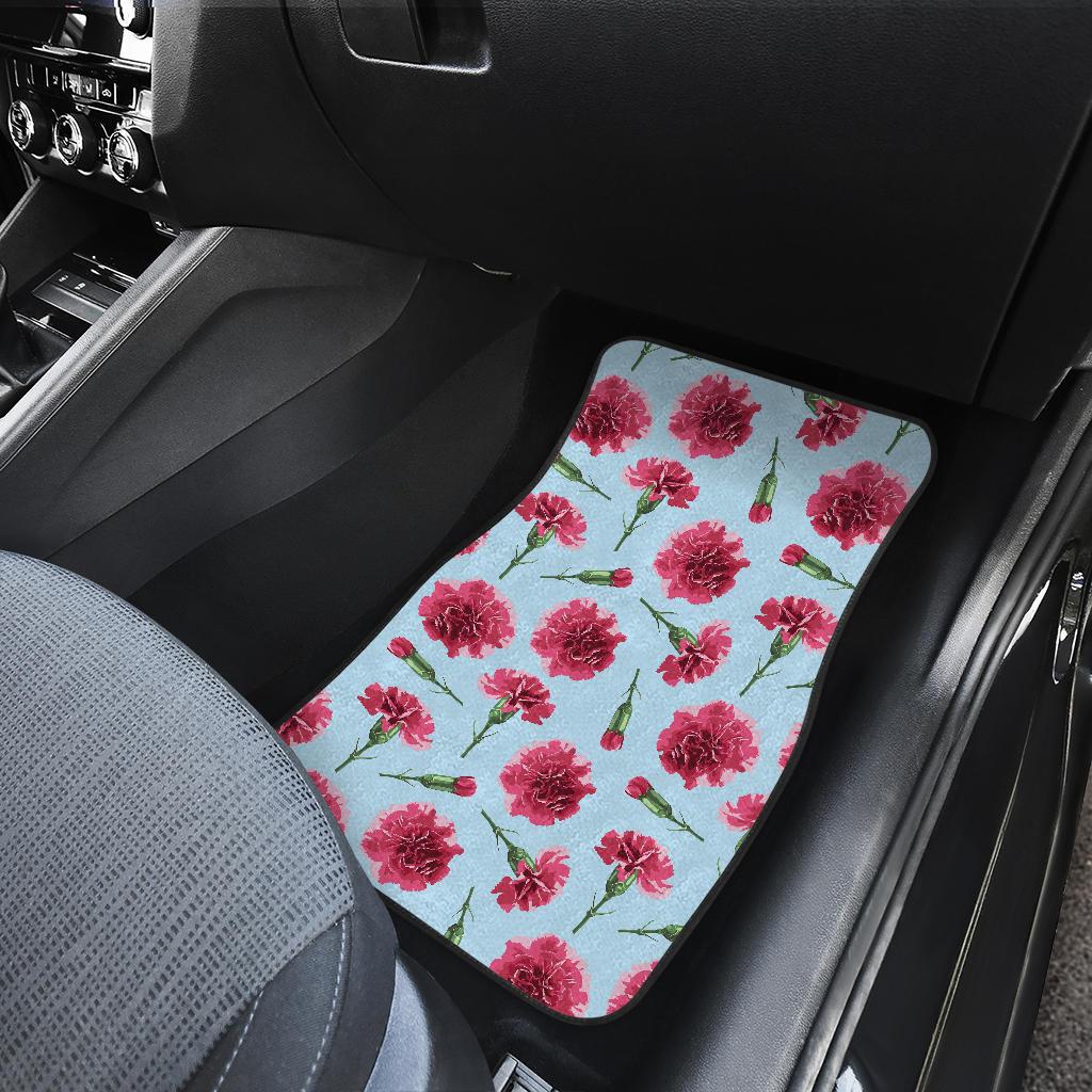 Carnations Pattern Print Design CN01 Car Floor Mats-JorJune