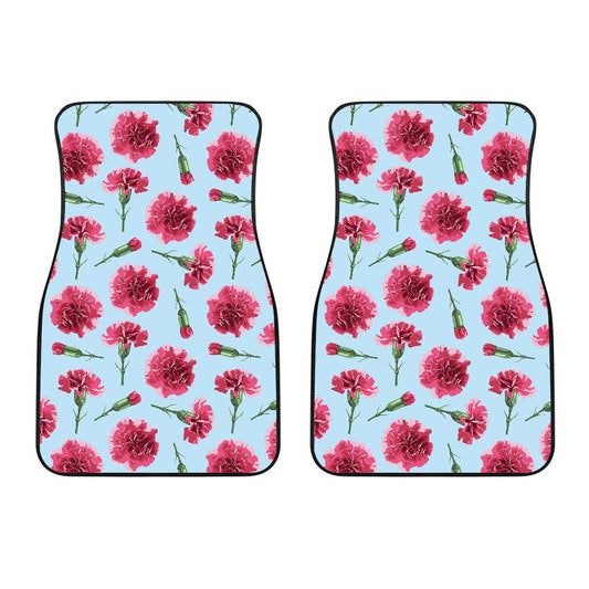 Carnations Pattern Print Design CN01 Car Floor Mats-JorJune