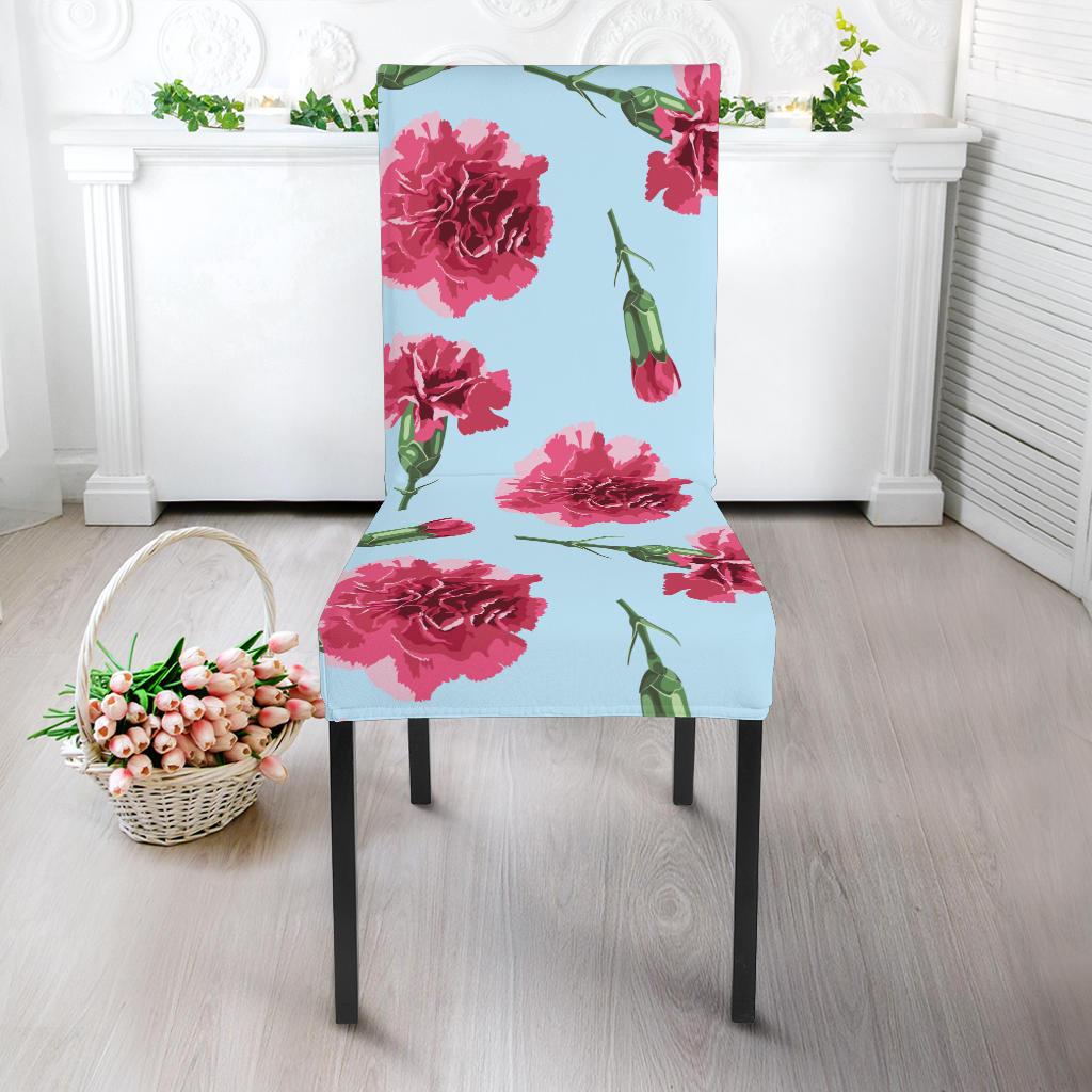 Carnations Pattern Print Design CN01 Dining Chair Slipcover-JORJUNE.COM