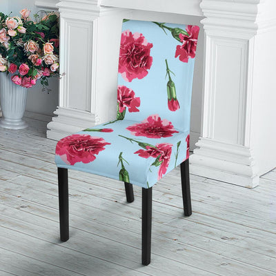 Carnations Pattern Print Design CN01 Dining Chair Slipcover-JORJUNE.COM
