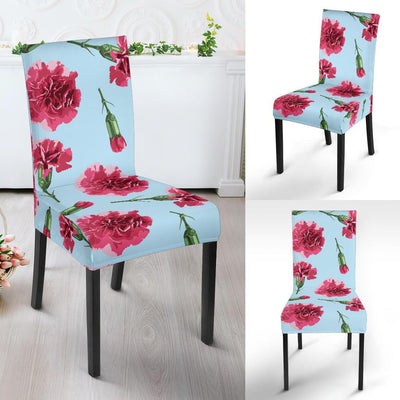 Carnations Pattern Print Design CN01 Dining Chair Slipcover-JORJUNE.COM