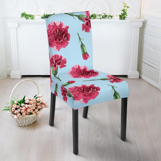 Carnations Pattern Print Design CN01 Dining Chair Slipcover-JORJUNE.COM