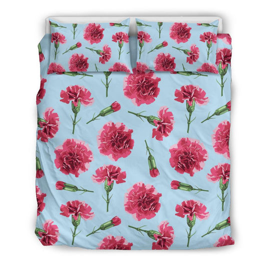 Carnations Pattern Print Design CN01 Duvet Cover Bedding Set-JORJUNE.COM