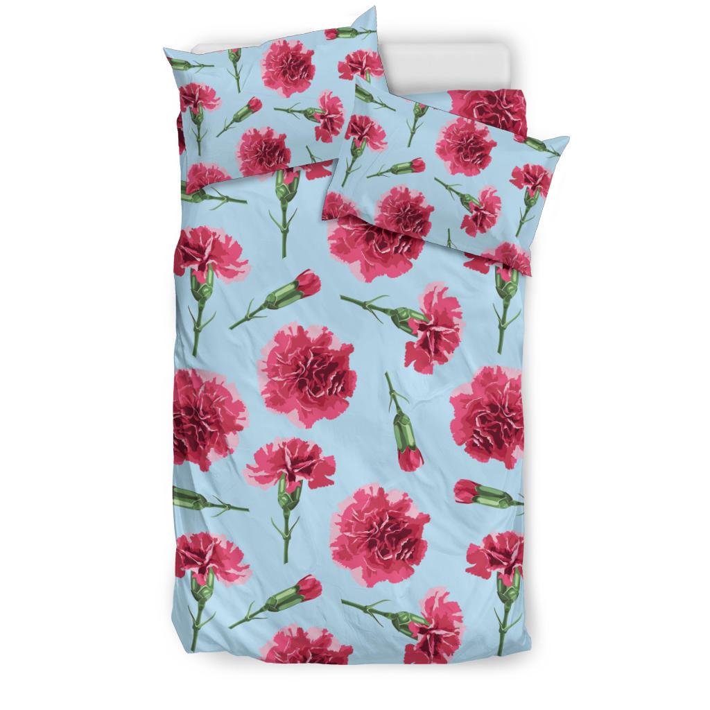 Carnations Pattern Print Design CN01 Duvet Cover Bedding Set-JORJUNE.COM