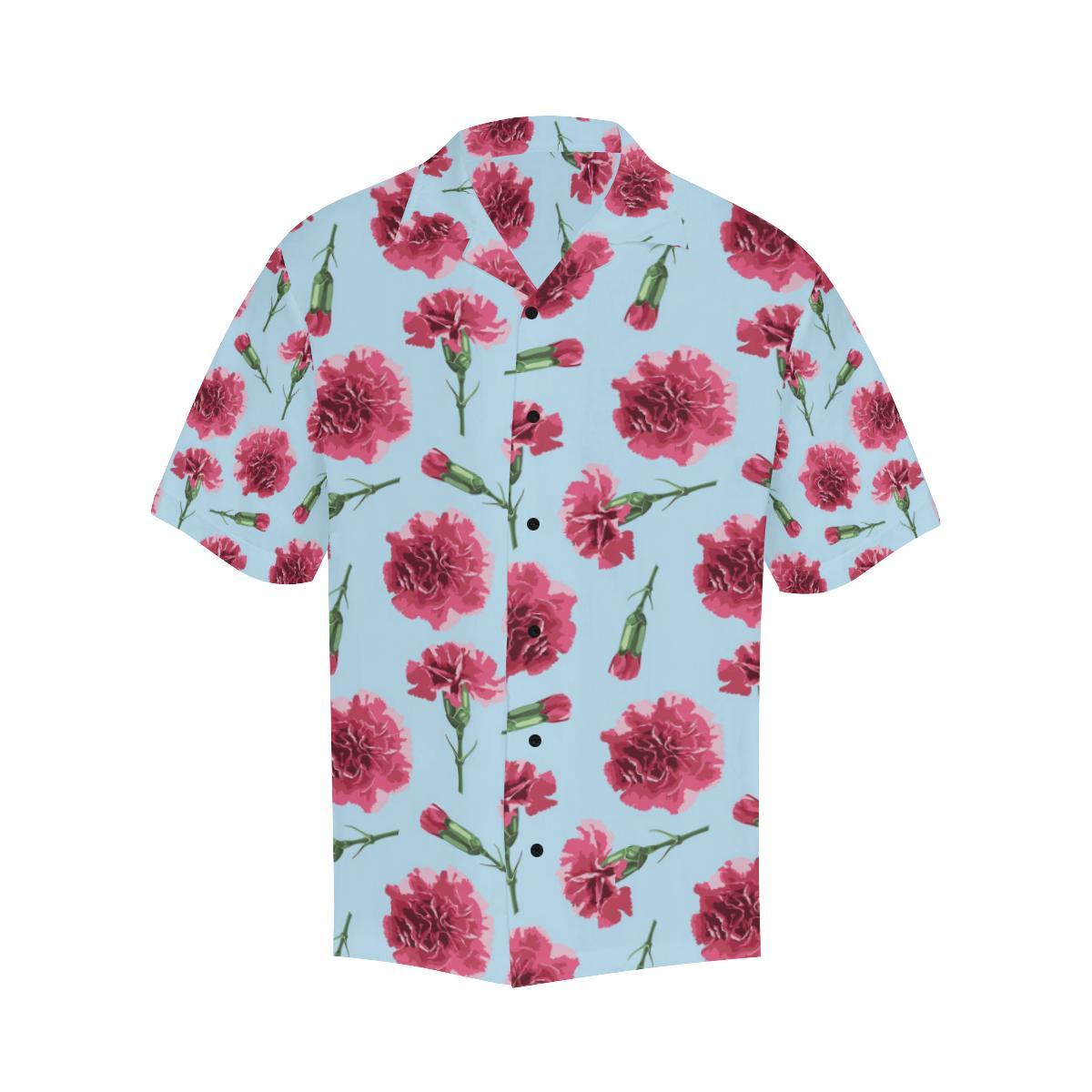 Carnations Pattern Print Design CN01 Men Hawaiian Shirt-JorJune