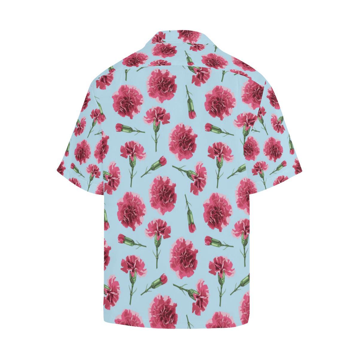 Carnations Pattern Print Design CN01 Men Hawaiian Shirt-JorJune