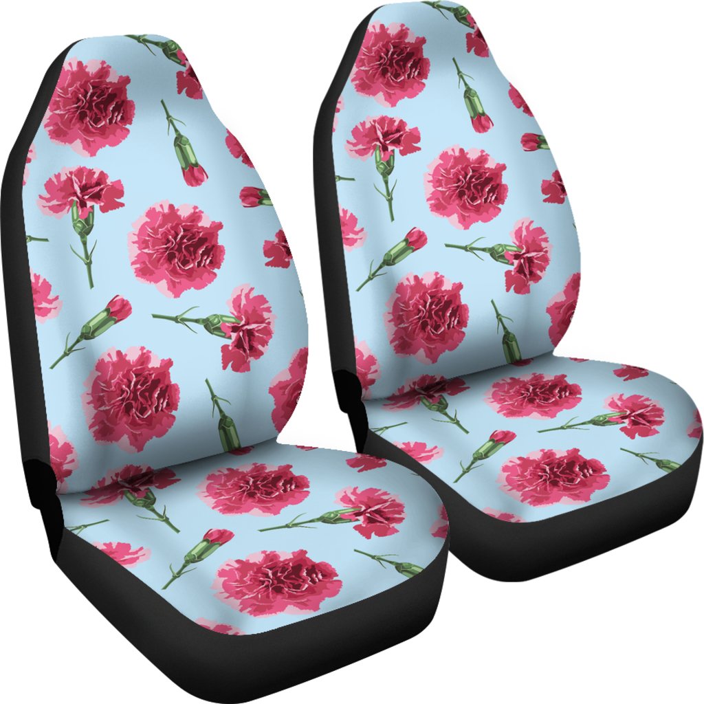 Carnations Pattern Print Design CN01 Universal Fit Car Seat Covers