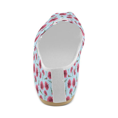 Carnations Pattern Print Design CN01 Women Casual Shoes-JorJune.com