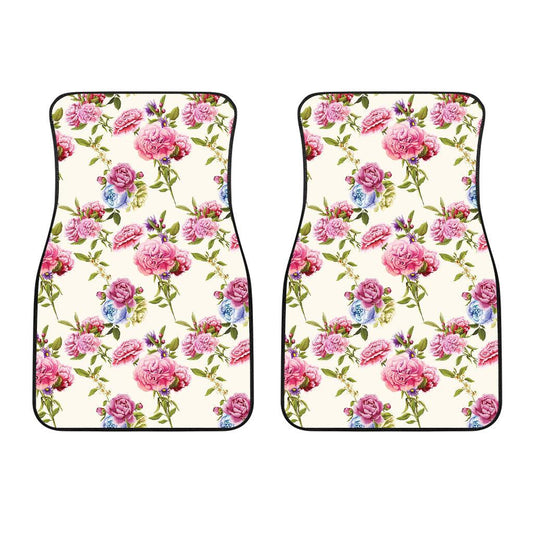 Carnations Pattern Print Design CN02 Car Floor Mats-JorJune