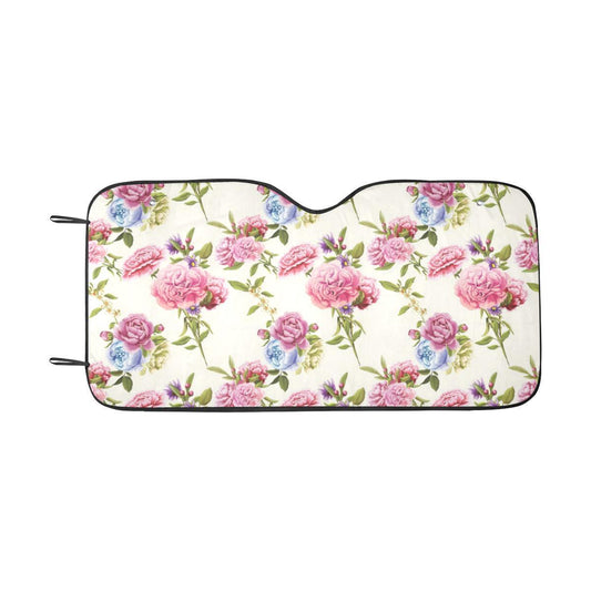 Carnations Pattern Print Design CN02 Car Sun Shade-JorJune