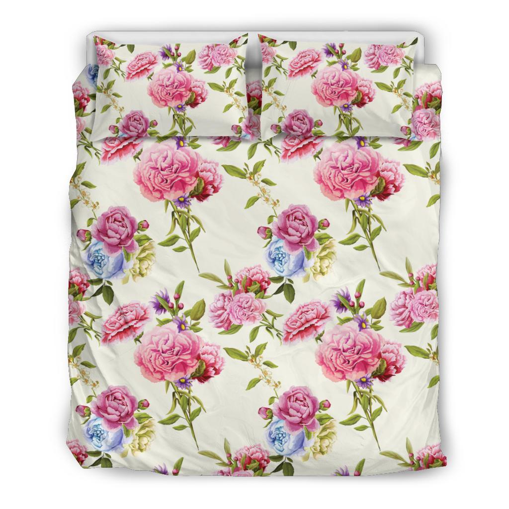 Carnations Pattern Print Design CN02 Duvet Cover Bedding Set-JORJUNE.COM