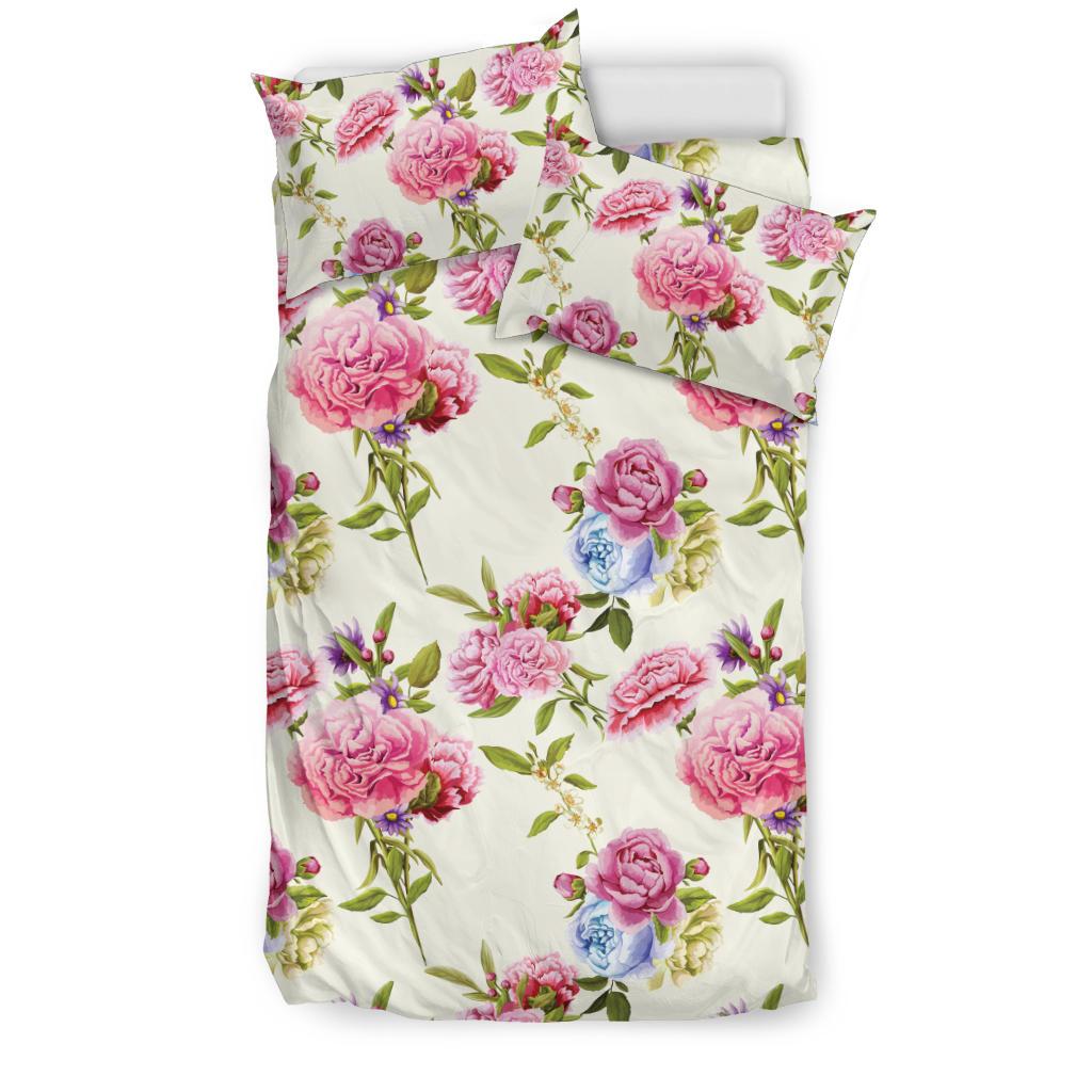 Carnations Pattern Print Design CN02 Duvet Cover Bedding Set-JORJUNE.COM