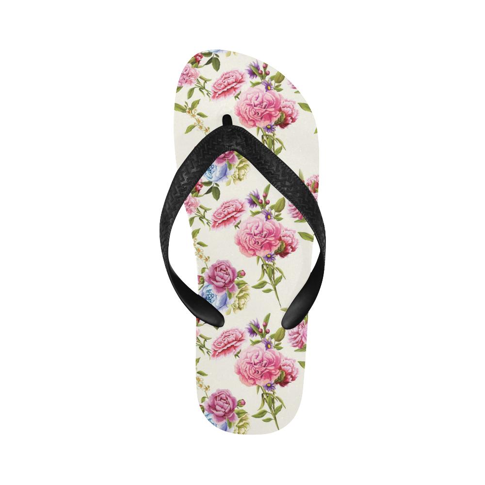 Carnations Pattern Print Design CN02 Flip Flops-JorJune
