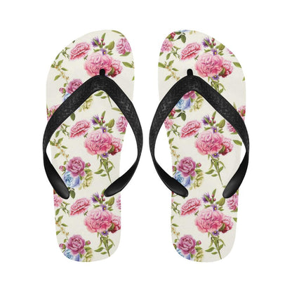 Carnations Pattern Print Design CN02 Flip Flops-JorJune