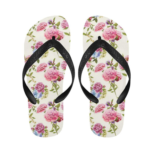 Carnations Pattern Print Design CN02 Flip Flops-JorJune