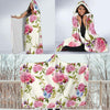 Carnations Pattern Print Design CN02 Hooded Blanket-JORJUNE.COM