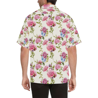 Carnations Pattern Print Design CN02 Men Hawaiian Shirt-JorJune