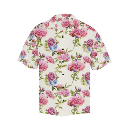 Carnations Pattern Print Design CN02 Men Hawaiian Shirt-JorJune