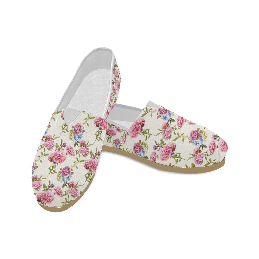 Carnations Pattern Print Design CN02 Women Casual Shoes-JorJune.com