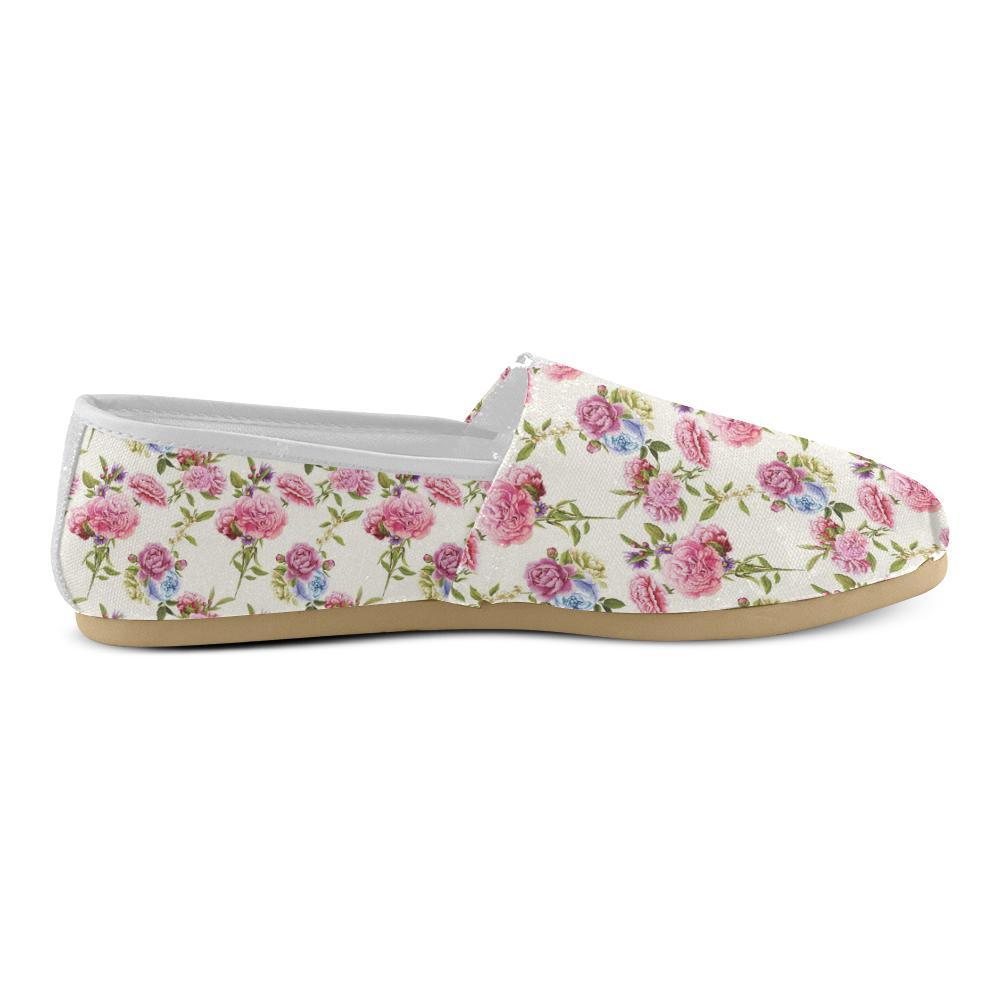 Carnations Pattern Print Design CN02 Women Casual Shoes-JorJune.com