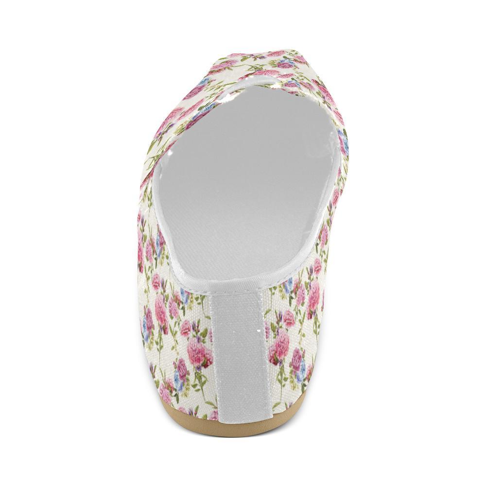 Carnations Pattern Print Design CN02 Women Casual Shoes-JorJune.com