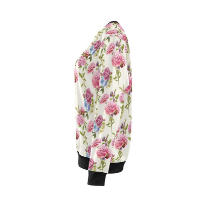 Carnations Pattern Print Design CN02 Women Long Sleeve Sweatshirt-JorJune