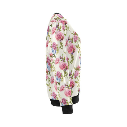 Carnations Pattern Print Design CN02 Women Long Sleeve Sweatshirt-JorJune