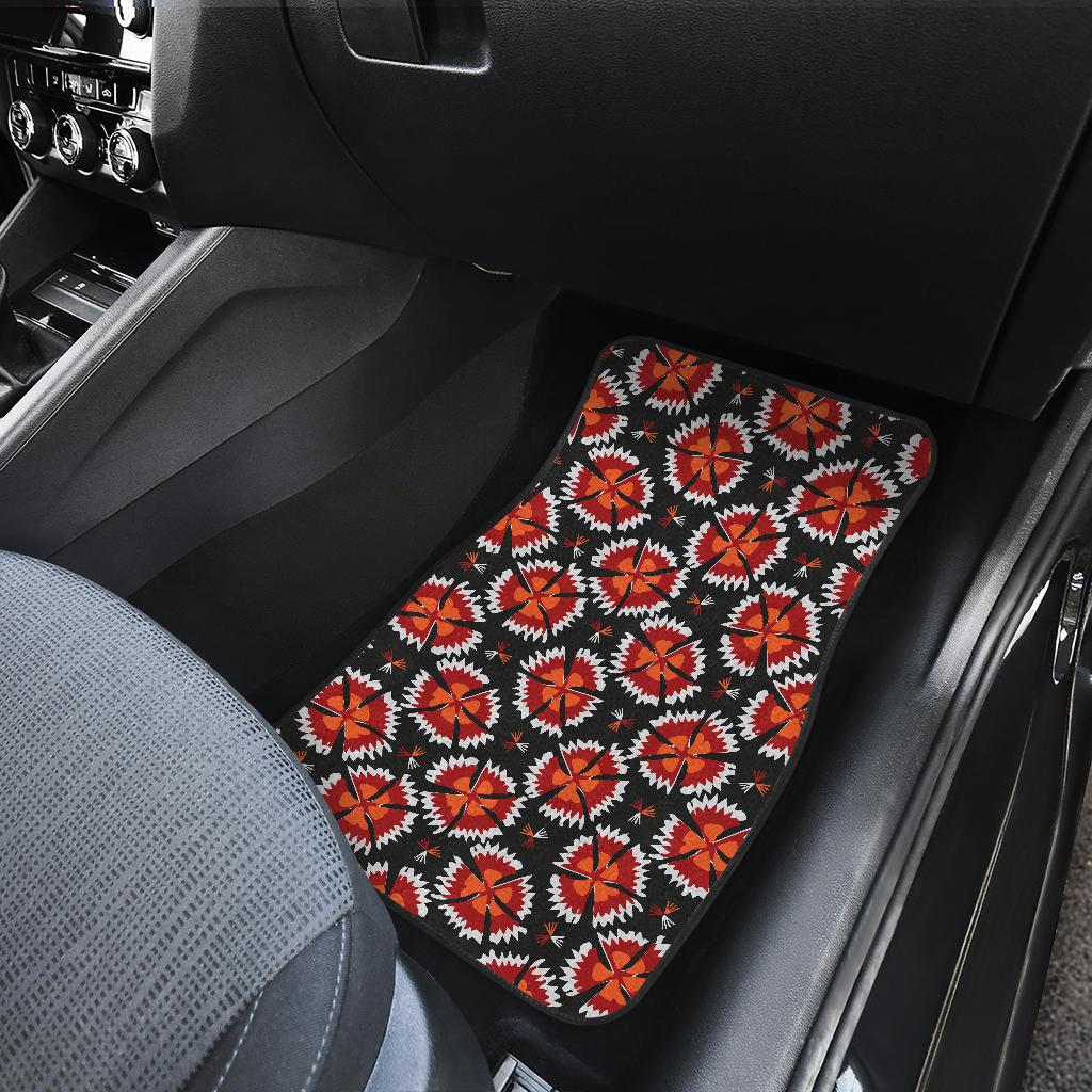 Carnations Pattern Print Design CN03 Car Floor Mats-JorJune