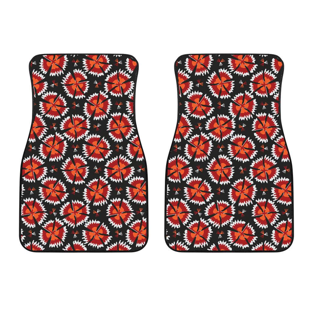 Carnations Pattern Print Design CN03 Car Floor Mats-JorJune