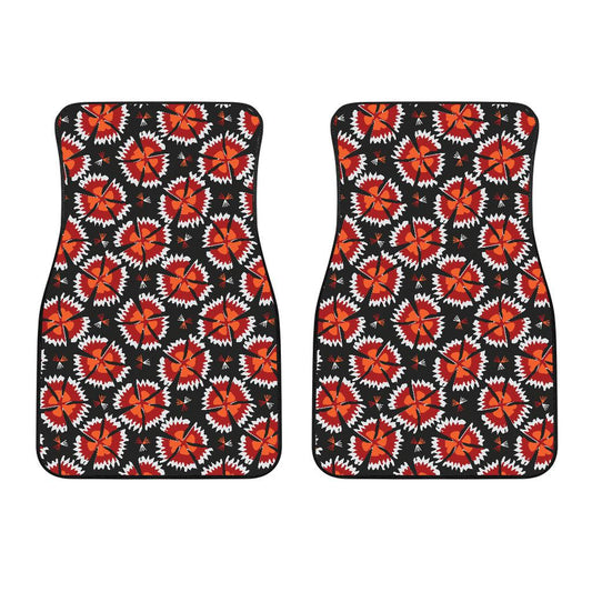 Carnations Pattern Print Design CN03 Car Floor Mats-JorJune