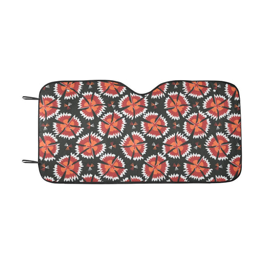 Carnations Pattern Print Design CN03 Car Sun Shade-JorJune