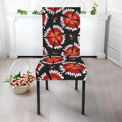 Carnations Pattern Print Design CN03 Dining Chair Slipcover-JORJUNE.COM