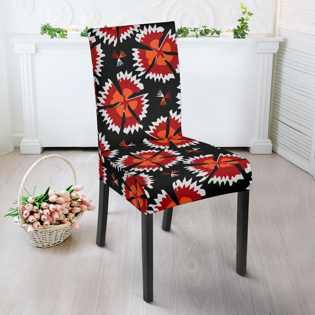 Carnations Pattern Print Design CN03 Dining Chair Slipcover-JORJUNE.COM