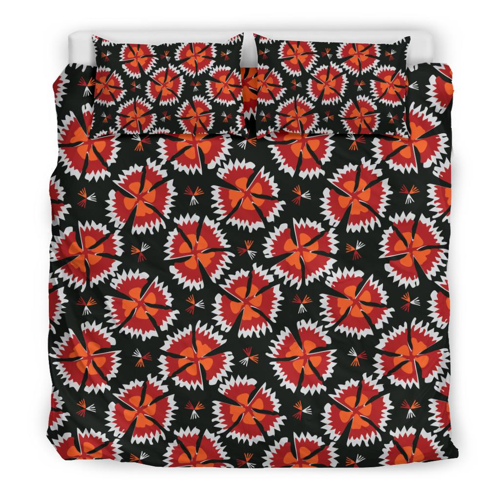 Carnations Pattern Print Design CN03 Duvet Cover Bedding Set-JORJUNE.COM